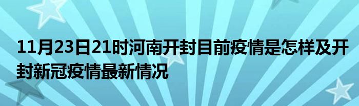 开封疫情实时更新，最新消息与动态