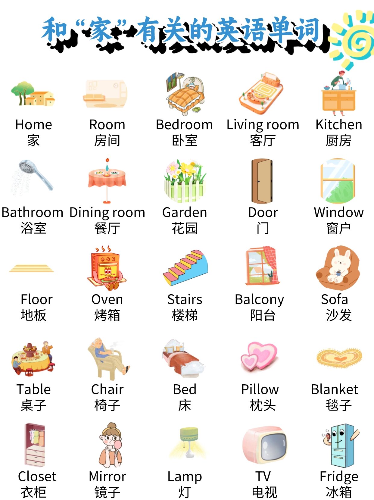 最新英语热词,家的温馨故事盘点